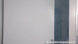 Hot Dutch lesbian sex with stockings and high heels