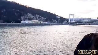 The man fucked his girlfriend in her tight ass on vacation