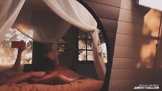 The mirror says he's good, reflected in the glass