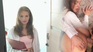 A pretty baby has sex with a stranger in the hotel room