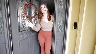 A hot redhead MILF invites you to appreciate her bed
