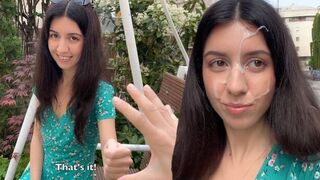 A little dirt on the face, a lot of pleasure from the fuck - Cumwalk