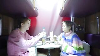 A girl had sex in the compartment, and it was a very good view