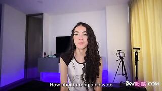 A cute Latina girl has a passionate and hot sex session
