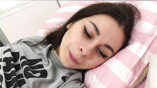 The guy gently fucked his girlfriend with a big dick in POV style