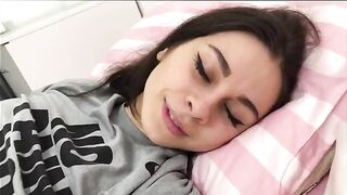 The guy gently fucked his girlfriend with a big dick in POV style
