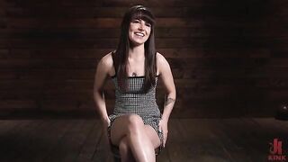 There's pleasure in binding. Enjoy bondage with hot brunettes