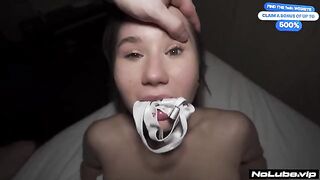 The man realises the desires of his pretty girl in his fantasies