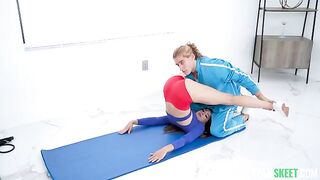 Instead of jogging, you can have sex right in the gym with a brunette