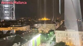 A Ukrainian girl is fucking with a guy in the public place