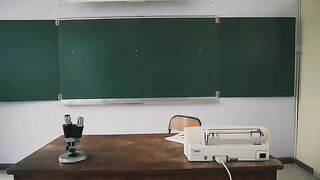 The girl is getting fucked by her hot teacher in class