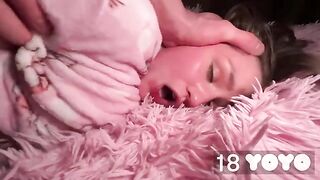 The girl got distracted and received a cock in her ass