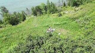 Instead of a picnic, they got fucked in the field