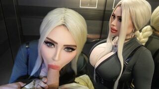 Elevators are designed for quick sex sessions