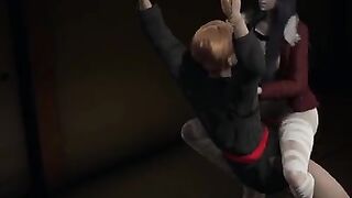 A tiny girl from Kengan Ashura is humiliating a red belt holder