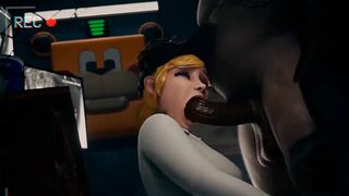 A guy fucked FNAF Security Breach Vanessa in an office at the Mega Pizzaplex