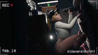 A guy fucked FNAF Security Breach Vanessa in an office at the Mega Pizzaplex
