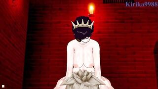 Asta fucked in the ass by a mysterious woman in a secret room