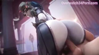 Hot 3D porn with Overwatch Widowmaker in a steamy SFM/Blender compilation