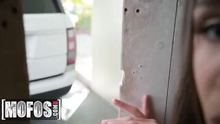 Abella Danger shows her appreciation to the savior in the most intimate way