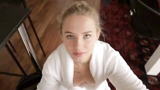 Accidental ejaculation on step sister’s tits, she liked it and they fucked hard
