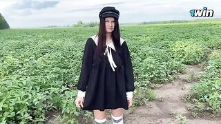 A step sister gets her panties filled with cum in this hot scene
