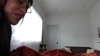 A woman has sex with her girlfriend and her boyfriend in an amateur video