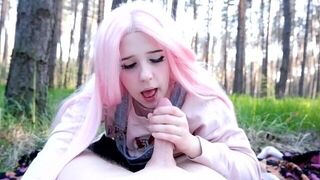 The mouth of this girl is always full of desire!