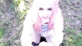 The mouth of this girl is always full of desire!
