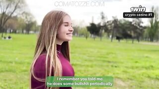 Girl took a weak pose and enjoyed herself intensely