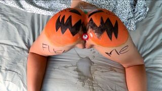 Trick or Treat, Smash the Pumpkin for a Hard Rough Sex