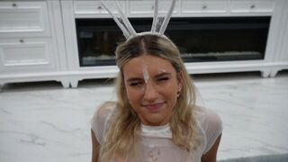 Halloween make-up for a sweet girl, followed by sex