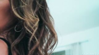 I see the anal target - a hot brunette takes on big black cocks with intense passion