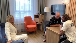 A surprise encounter with a stunning Russian blonde, full of passion