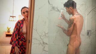 Dream sex in the shower with stunning Latina stepmom, a true fantasy come true
