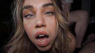 After a few orgasms, babe is too dazed to move or speak