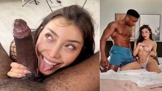 The couple engaged in passionate sex right on the bed