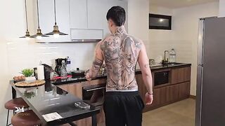 The coffee got cold while the hot MILF finished up