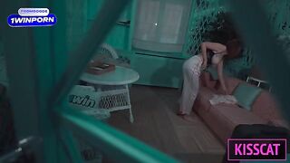 The stepson is having sex with his hot stepmom in the hotel room