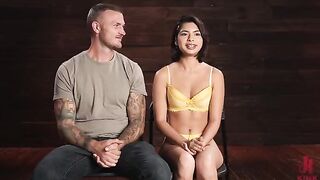 The complete capitulation of the girl through the tight loops on her body