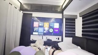 A wife invited a friend to watch and enjoy together