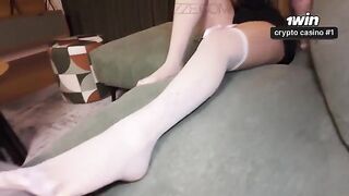 A girl undresses herself to please her stepbrother