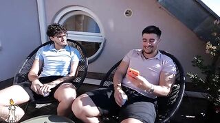 Two guys fucked the house owner, no money to pay