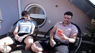 Two guys fucked the house owner, no money to pay
