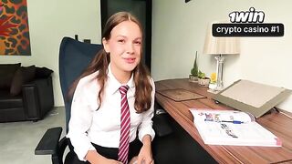 The girl was punished for not doing her homework, she had to engage in intimate acts