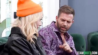 I sat a cute girl with tattoos down on my cock, and she moaned