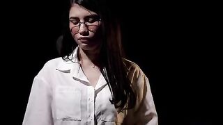 A stunning brunette's face at the moment of orgasm - best porn