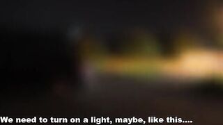 A group of guys fucked a girl in the car, it was her first time
