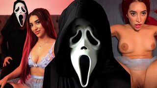 A scary movie with Jessica Sodi turns into a great porn film