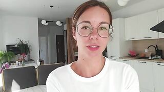 A girl has a discharge and talks dirty to her man